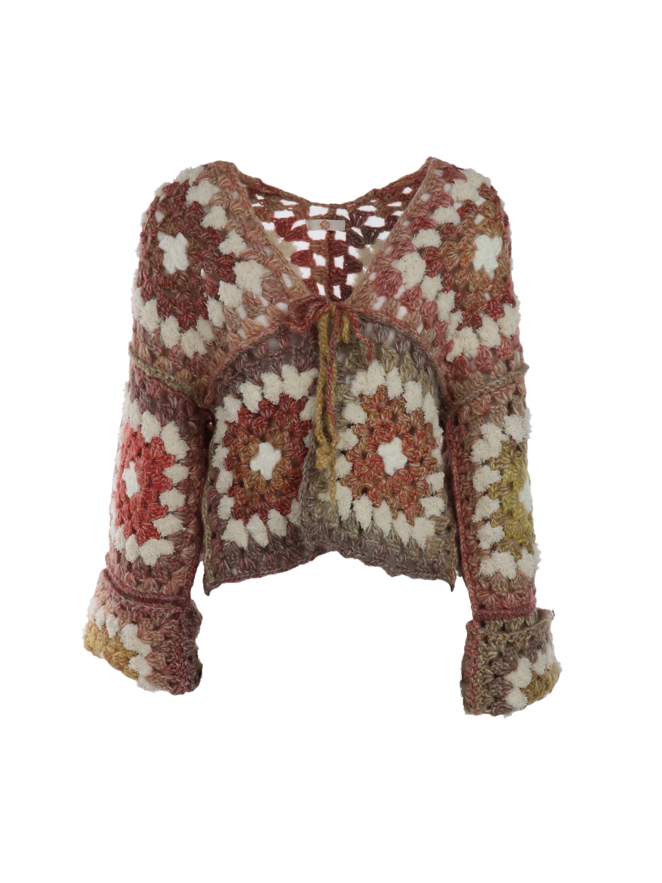 Gilet crochet cuivre