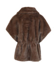 Gilet en fausse fourrure MONTREUX de Giovanni choco