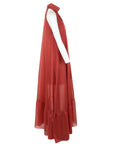 Robe maxi terracotta King Kong emmanchures américaines