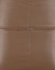 Leggings cuir végane marron glacé