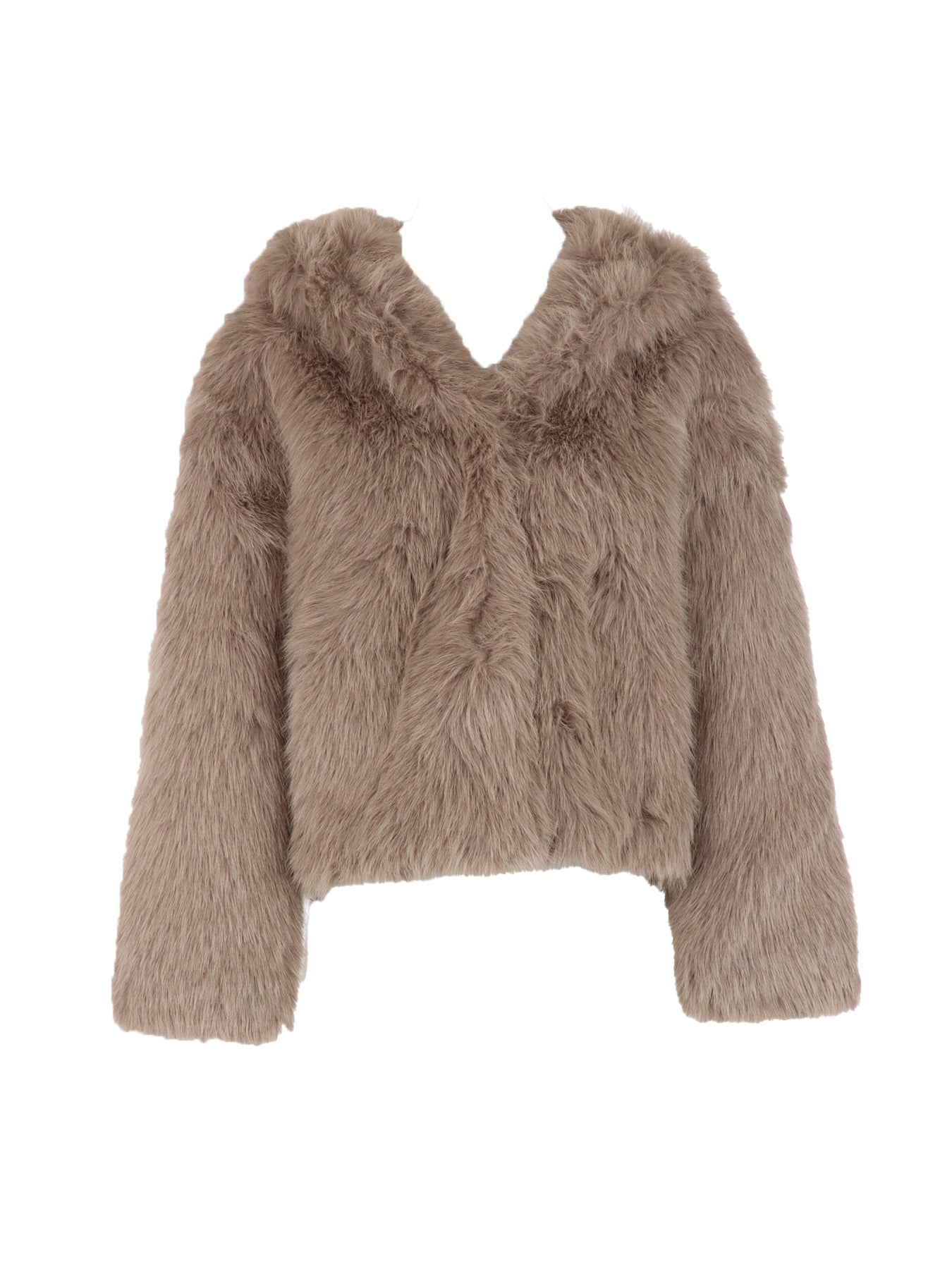 Blouson en fausse fourrure taupe ATT