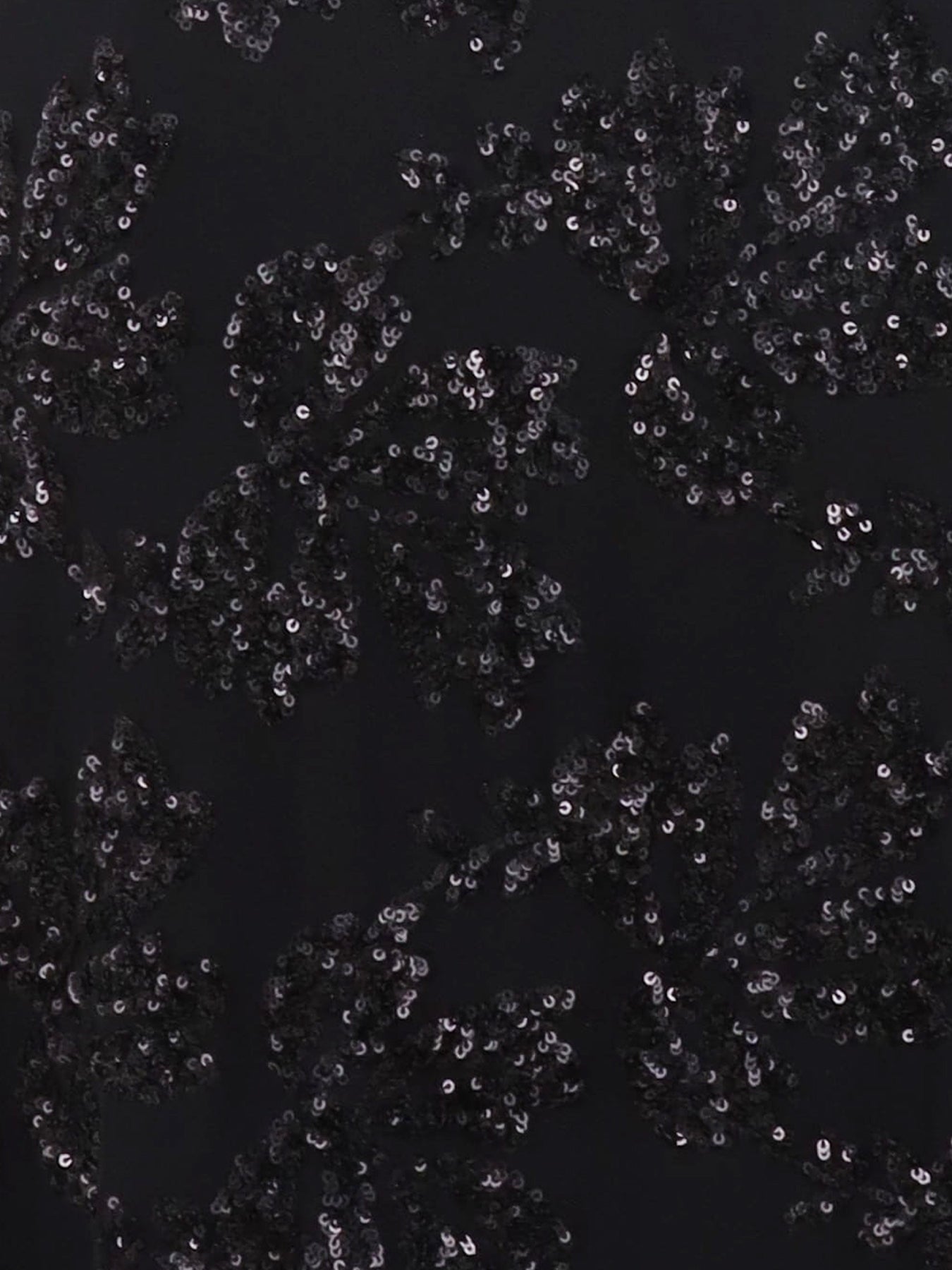 Jupe tulle/sequins mi-longue noir Antonello Serio