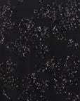 Jupe tulle/sequins mi-longue noir Antonello Serio