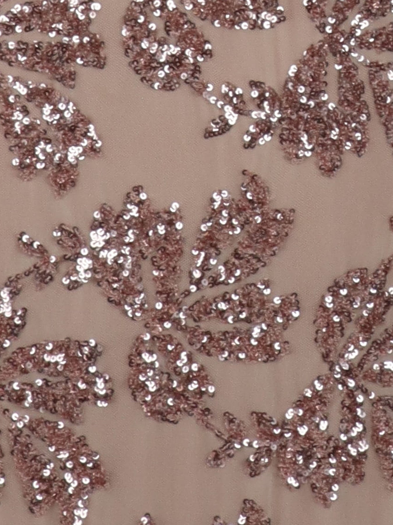 Jupe tulle/sequins mi-longue nude Antonello Serio
