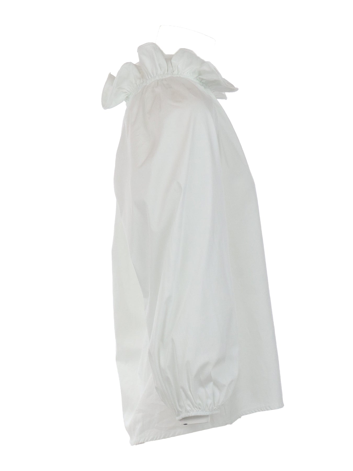 Blouse Antonello Serio blanc col froncé