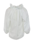 Blouse Antonello Serio blanc col froncé