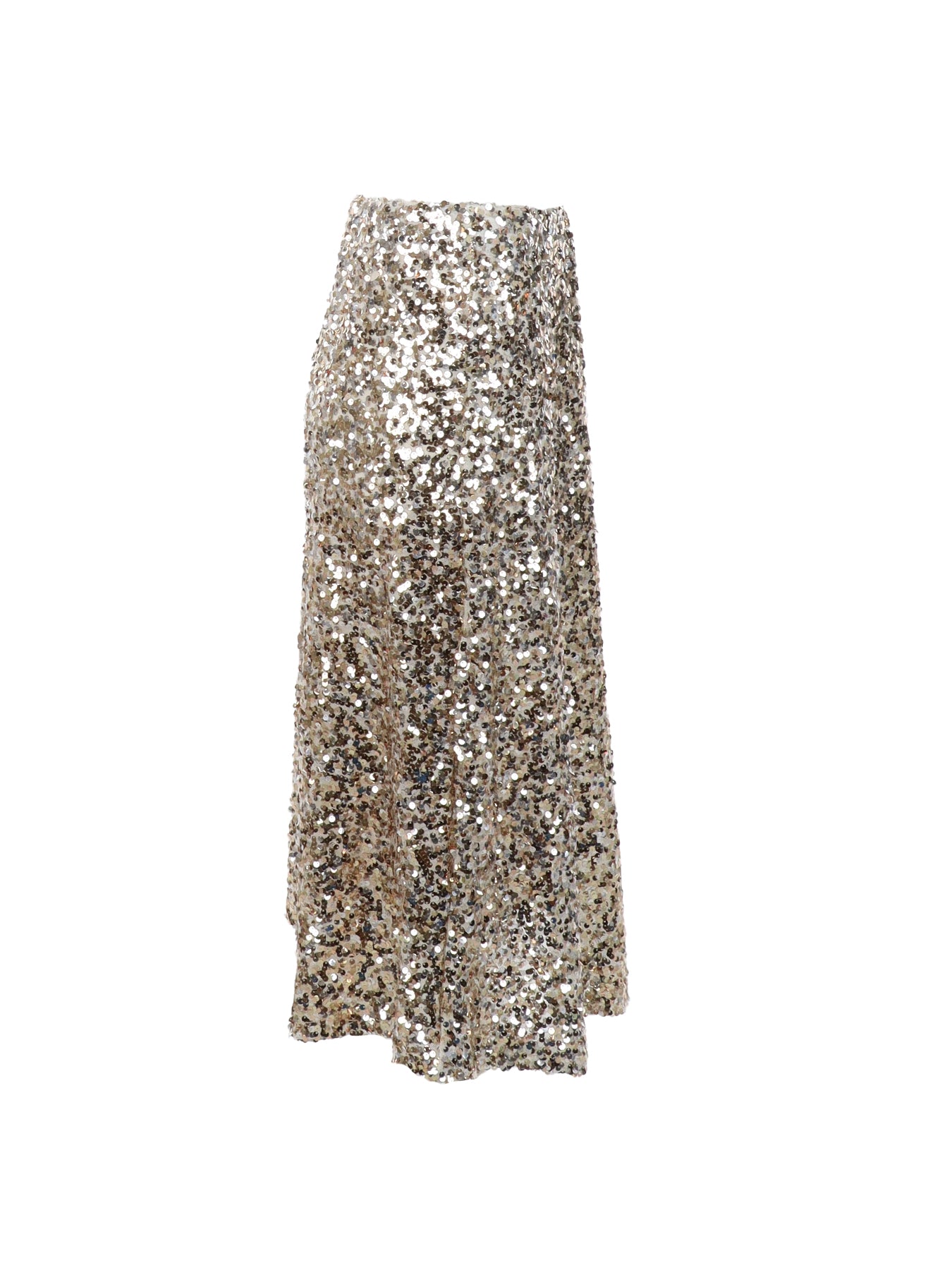 Jupe sequins dorés mi-longue Antonello Serio