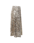 Jupe sequins dorés mi-longue Antonello Serio