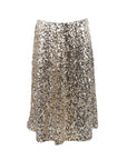 Jupe sequins dorés mi-longue Antonello Serio
