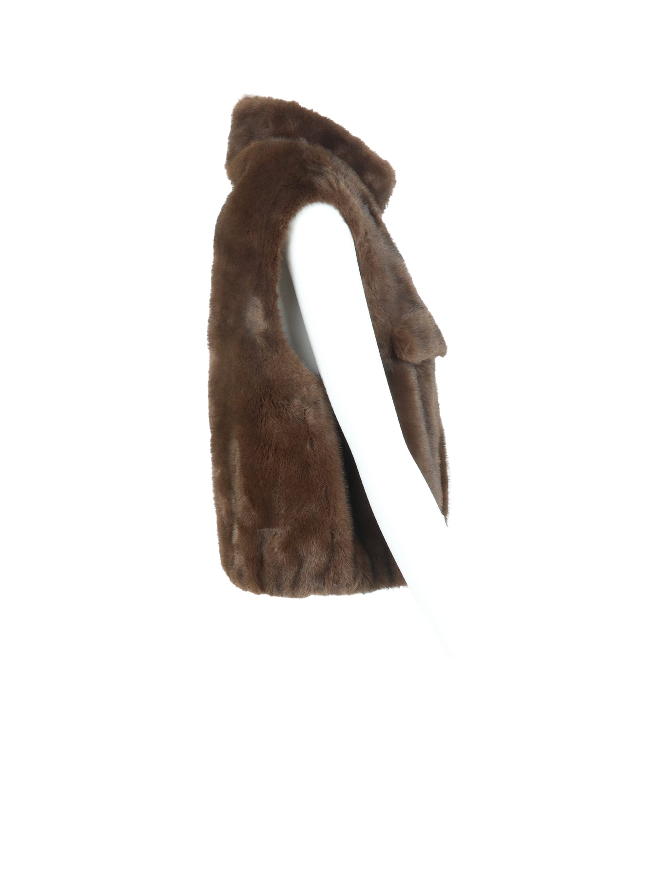 Gilet court en fausse fourrure VERBIER