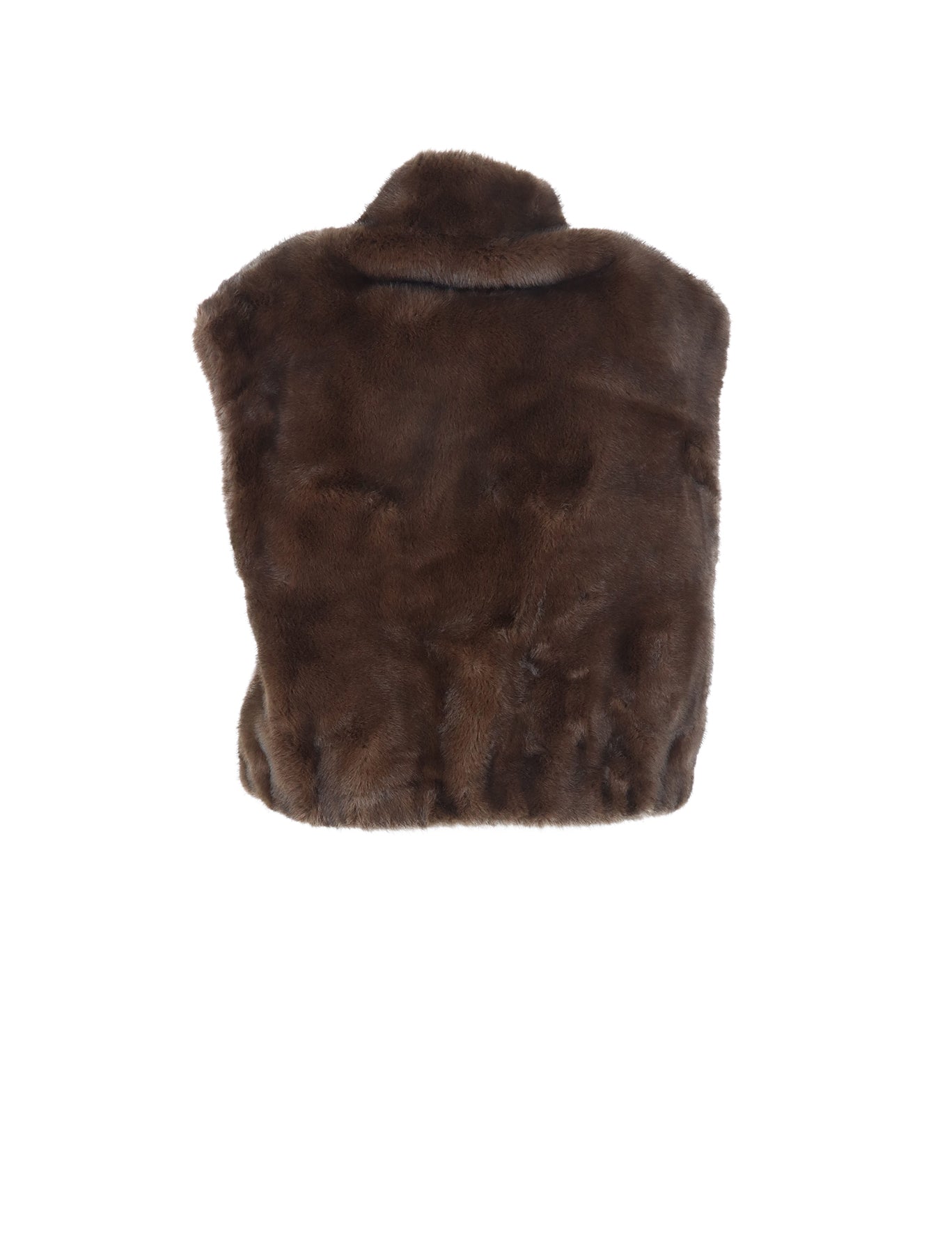 Gilet court en fausse fourrure VERBIER