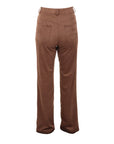 Pantalon suédine droit choco ATT