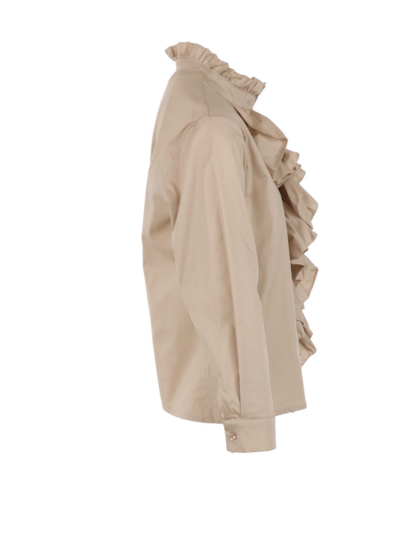 Blouse Antonello Serio beige à jabot