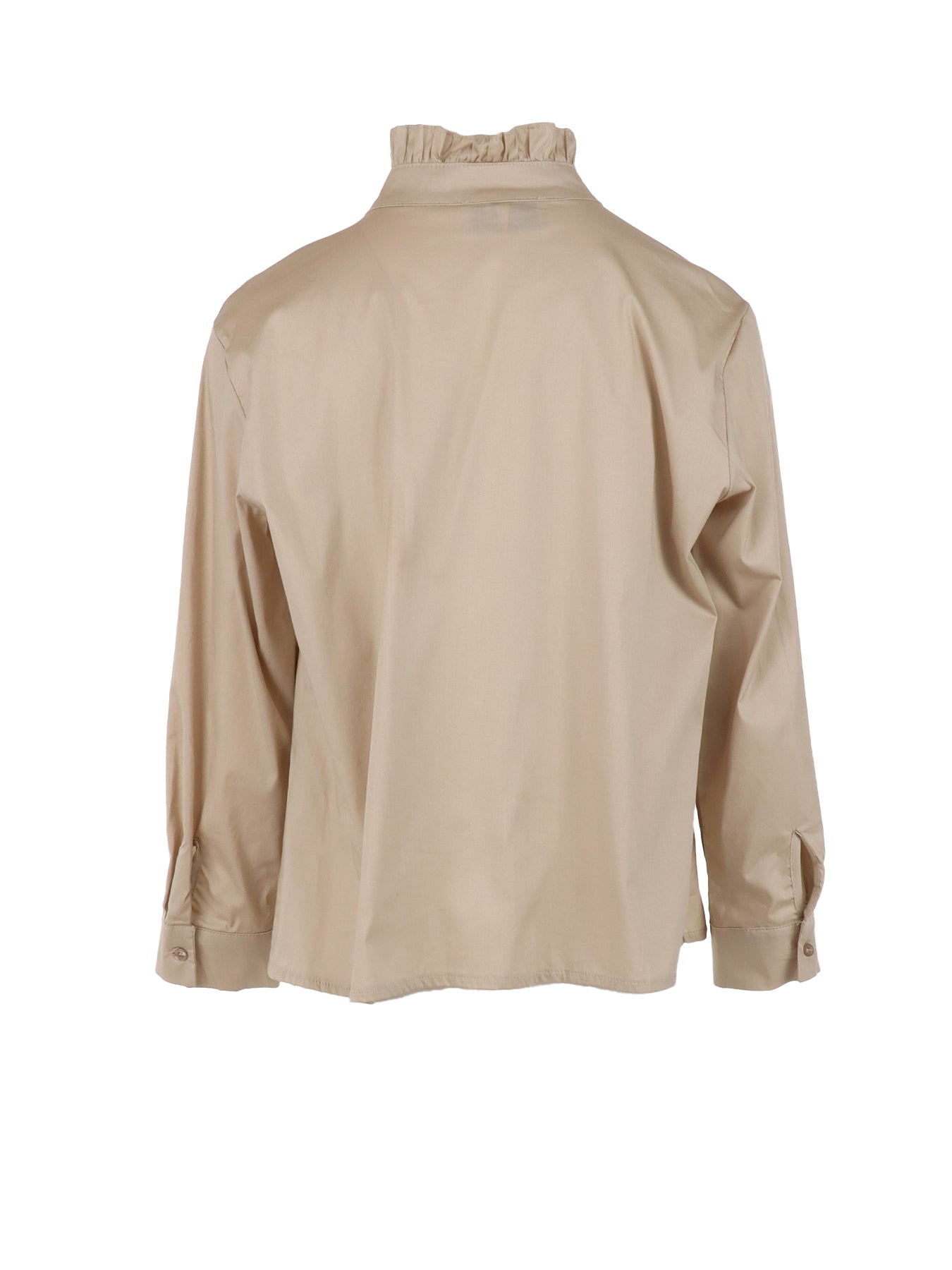 Blouse Antonello Serio beige à jabot