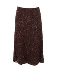 Jupe tulle/sequins mi-longue choco Antonello Serio