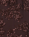 Jupe tulle/sequins mi-longue choco Antonello Serio