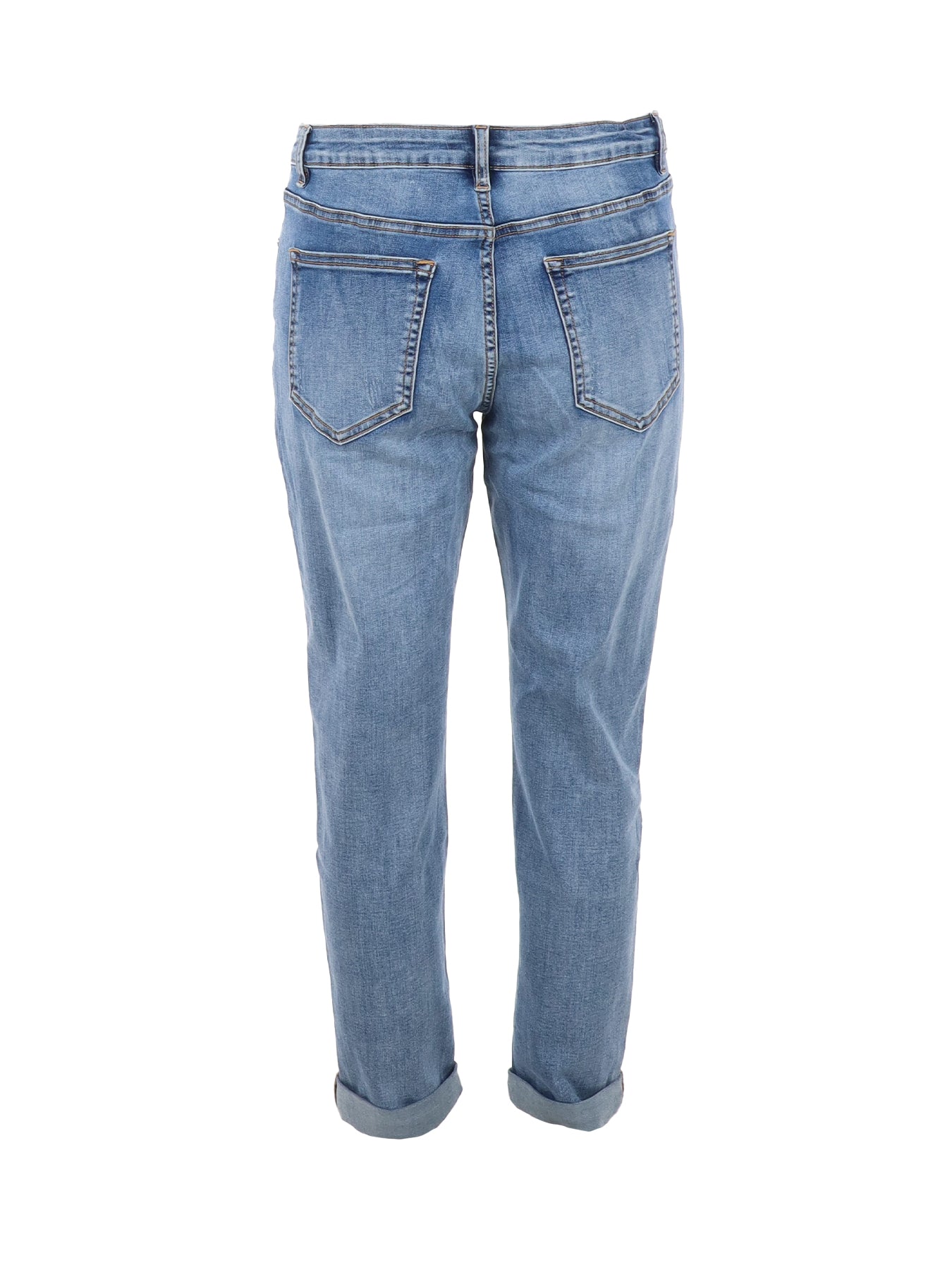 Jeans bleu délavé mom fit RD