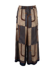 Pantalons large brun/marine Noe