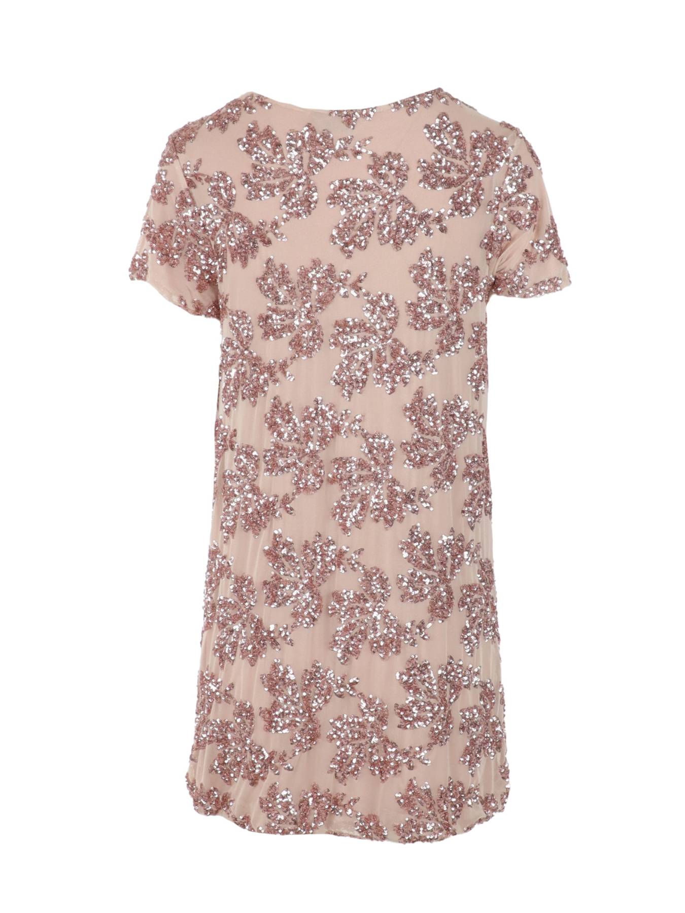 Robe tulle/sequins nude Antonello Serio