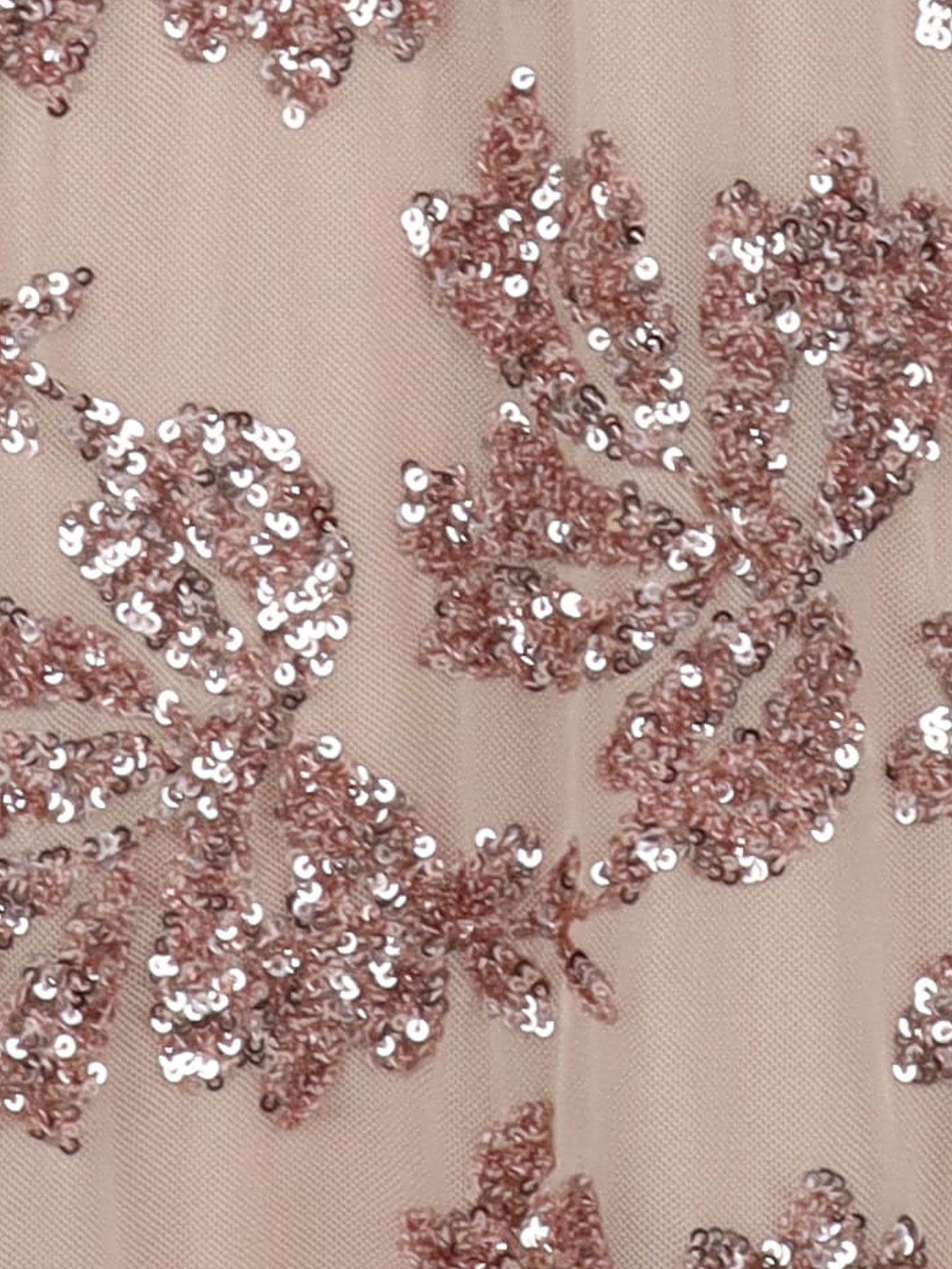 Robe tulle/sequins nude Antonello Serio
