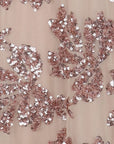 Robe tulle/sequins nude Antonello Serio