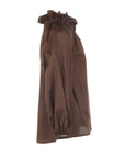 Blouse Antonello Serio choco col froncé