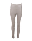 Leggings cuir végane taupe