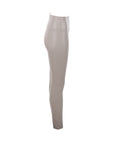 Leggings cuir végane taupe