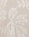 Top manches courtes tulle/sequins beige Antonello Serio
