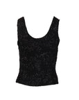 Top tulle/sequins noir Antonello Serio