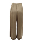 Pantalon soie mélangée large Natacha caramello