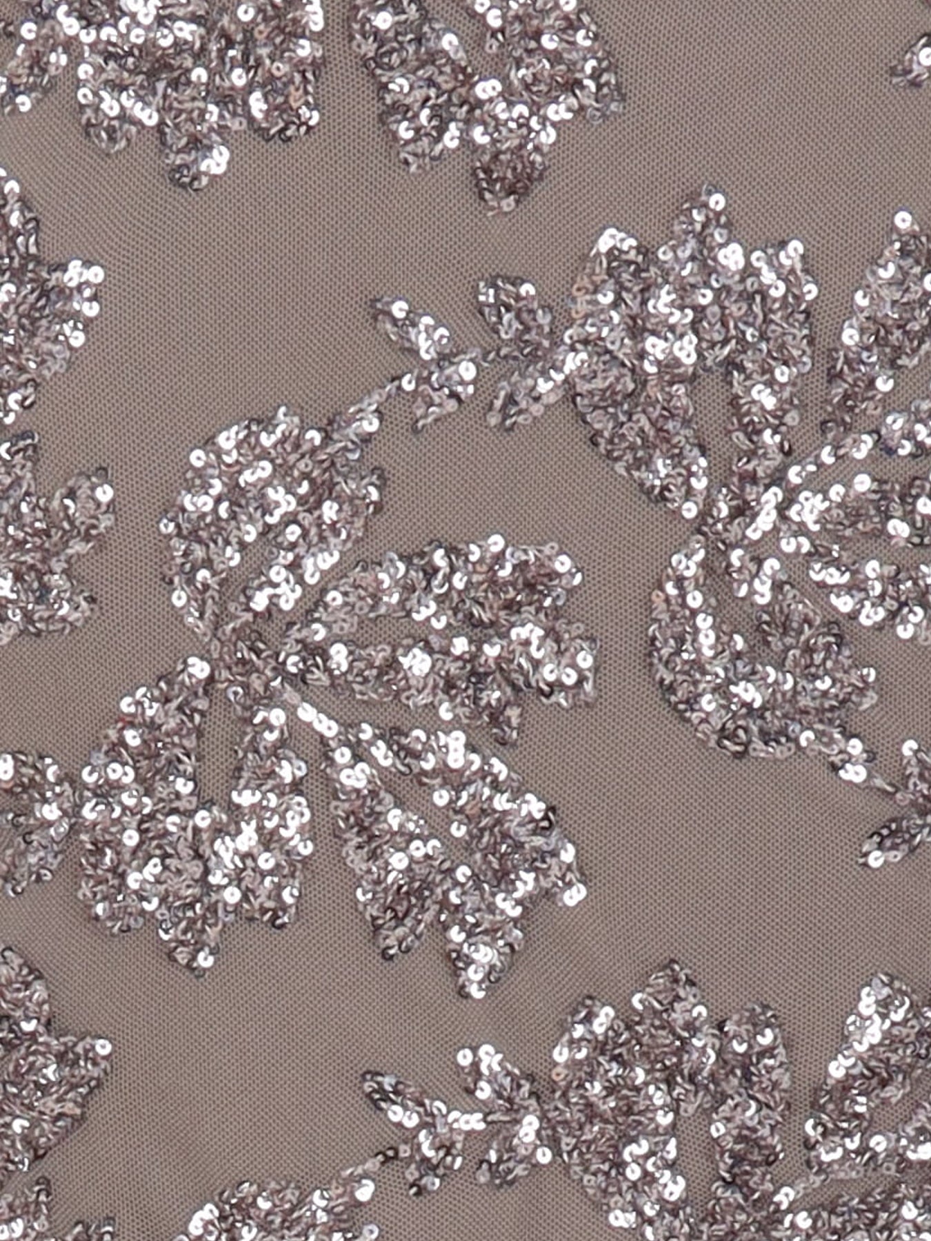 Top tulle/sequins taupe Antonello Serio
