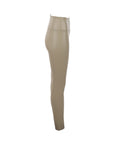 Leggings cuir végane beige