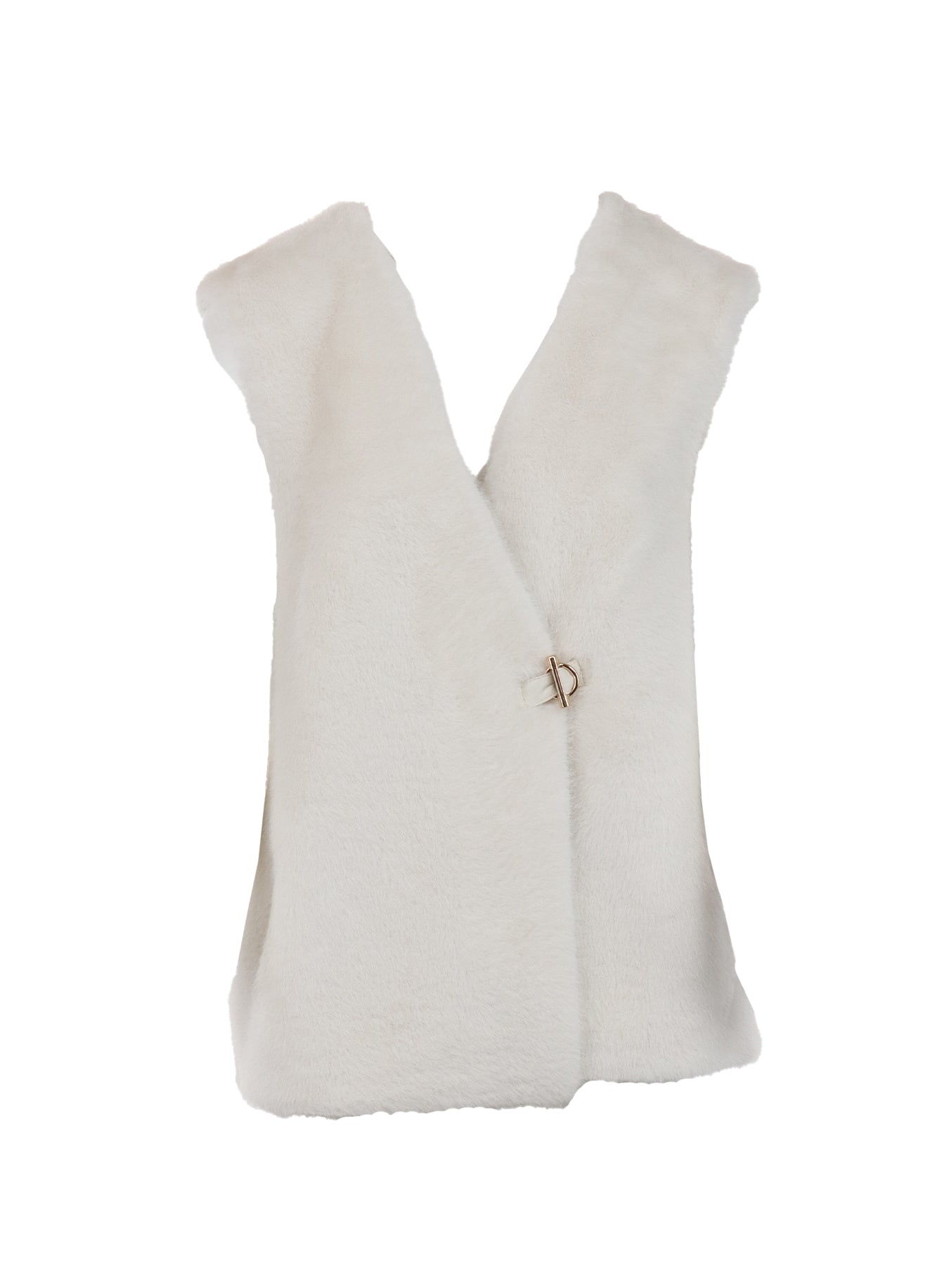 Gilet en fausse fourrure MINA Giovanni écru