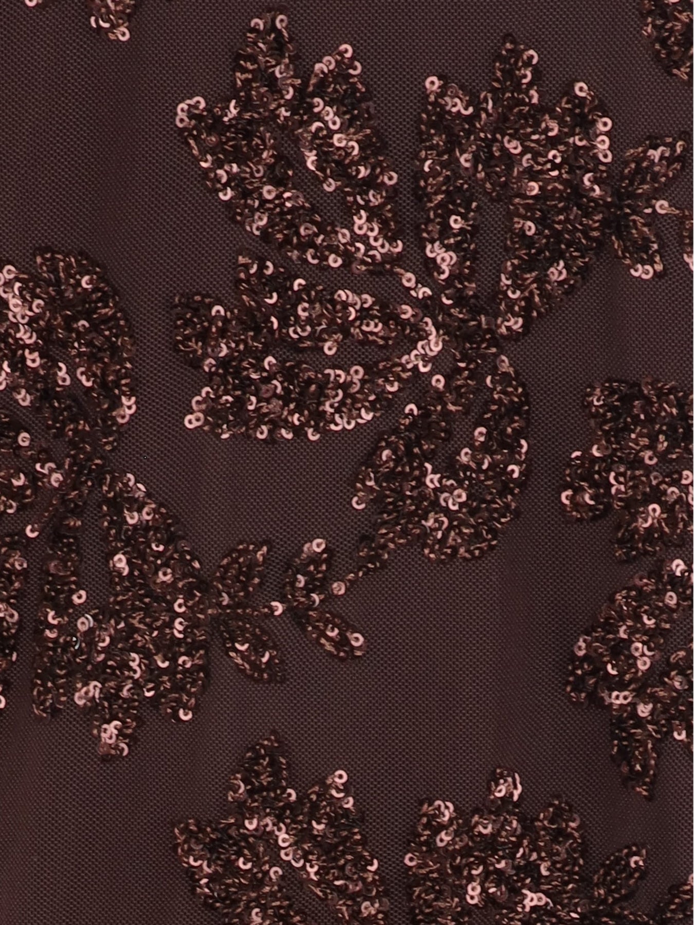 Top manches courtes tulle/sequins choco Antonello Serio