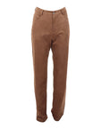 Pantalon droit suédine camel ATT