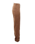 Pantalon droit suédine camel ATT