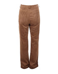 Pantalon droit suédine camel ATT