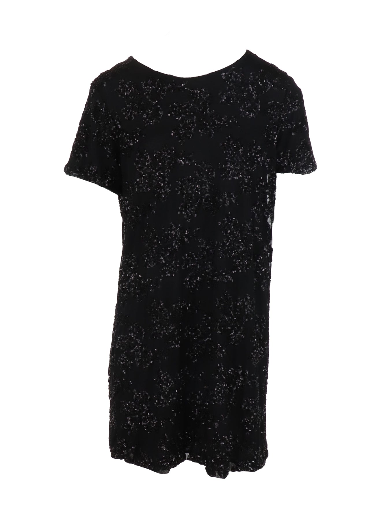 Robe tulle/sequins noir Antonello Serio