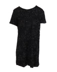 Robe tulle/sequins noir Antonello Serio
