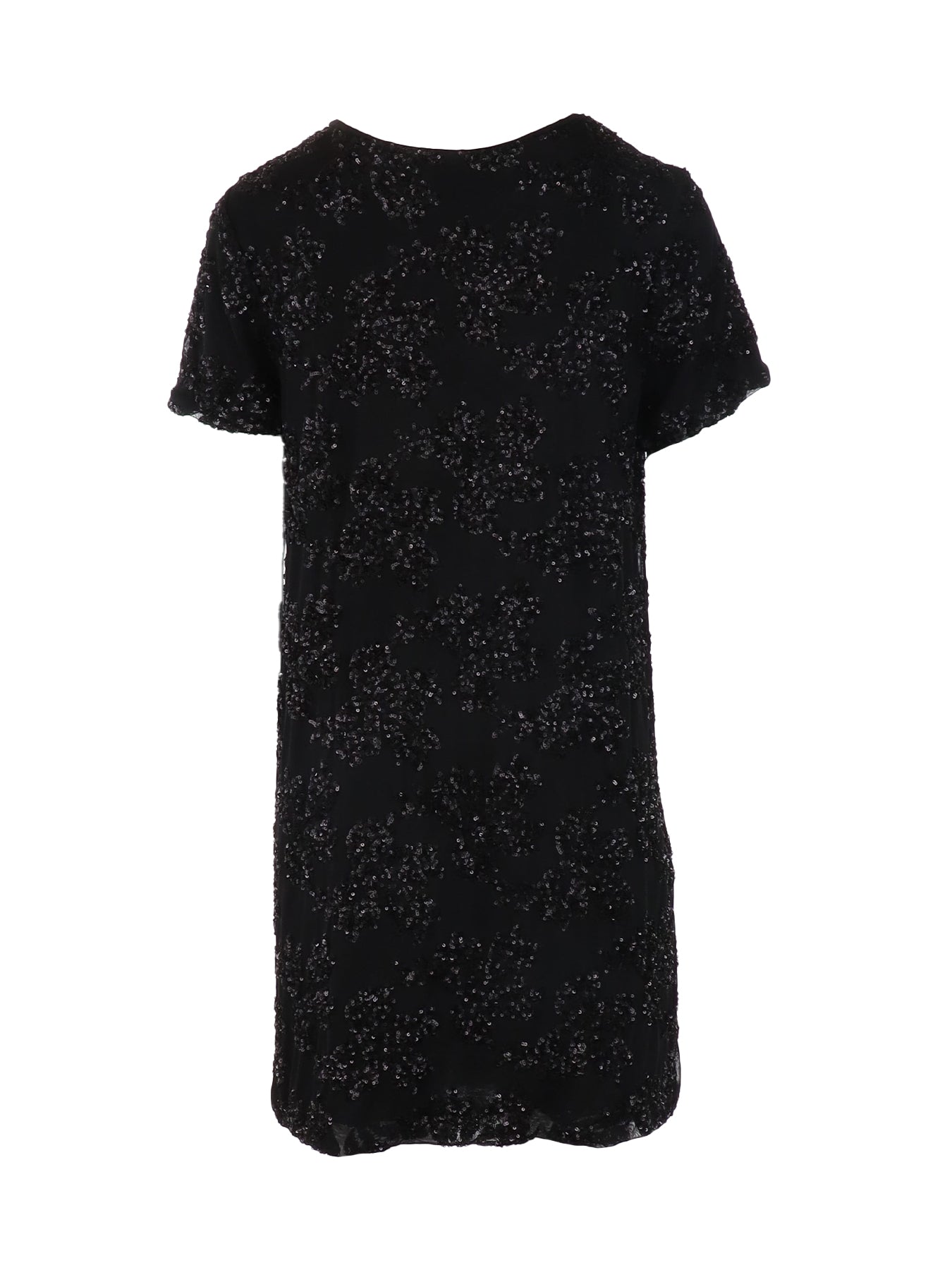 Robe tulle/sequins noir Antonello Serio