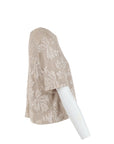 Top manches courtes tulle/sequins beige Antonello Serio