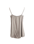 Top bretelles 3 boutons taupe