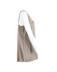 Top bretelles 3 boutons taupe
