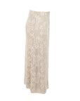 Jupe tulle/sequins mi-longue beige Antonello Serio