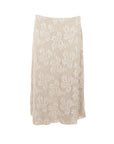 Jupe tulle/sequins mi-longue beige Antonello Serio