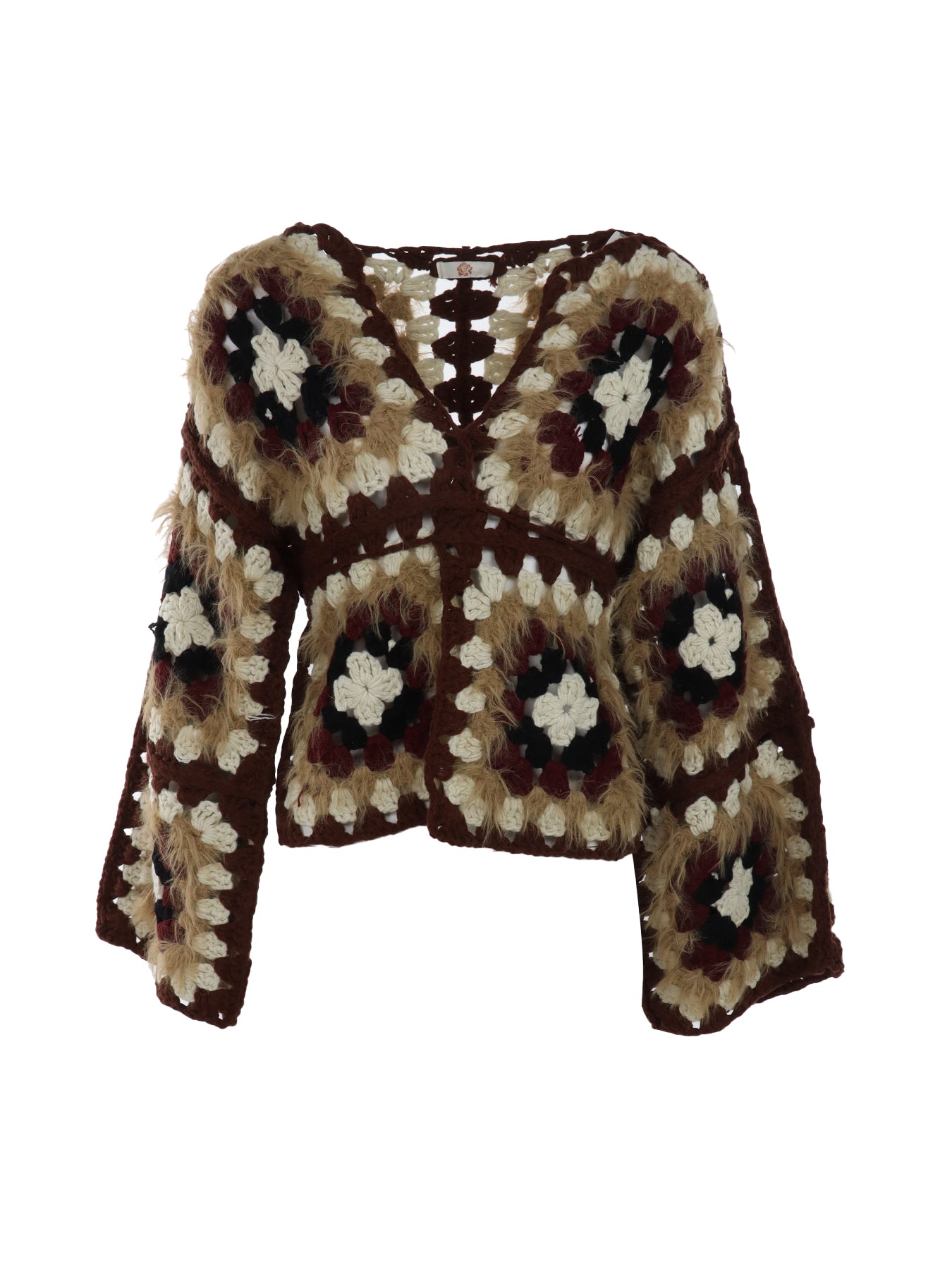 Gilet crochet café
