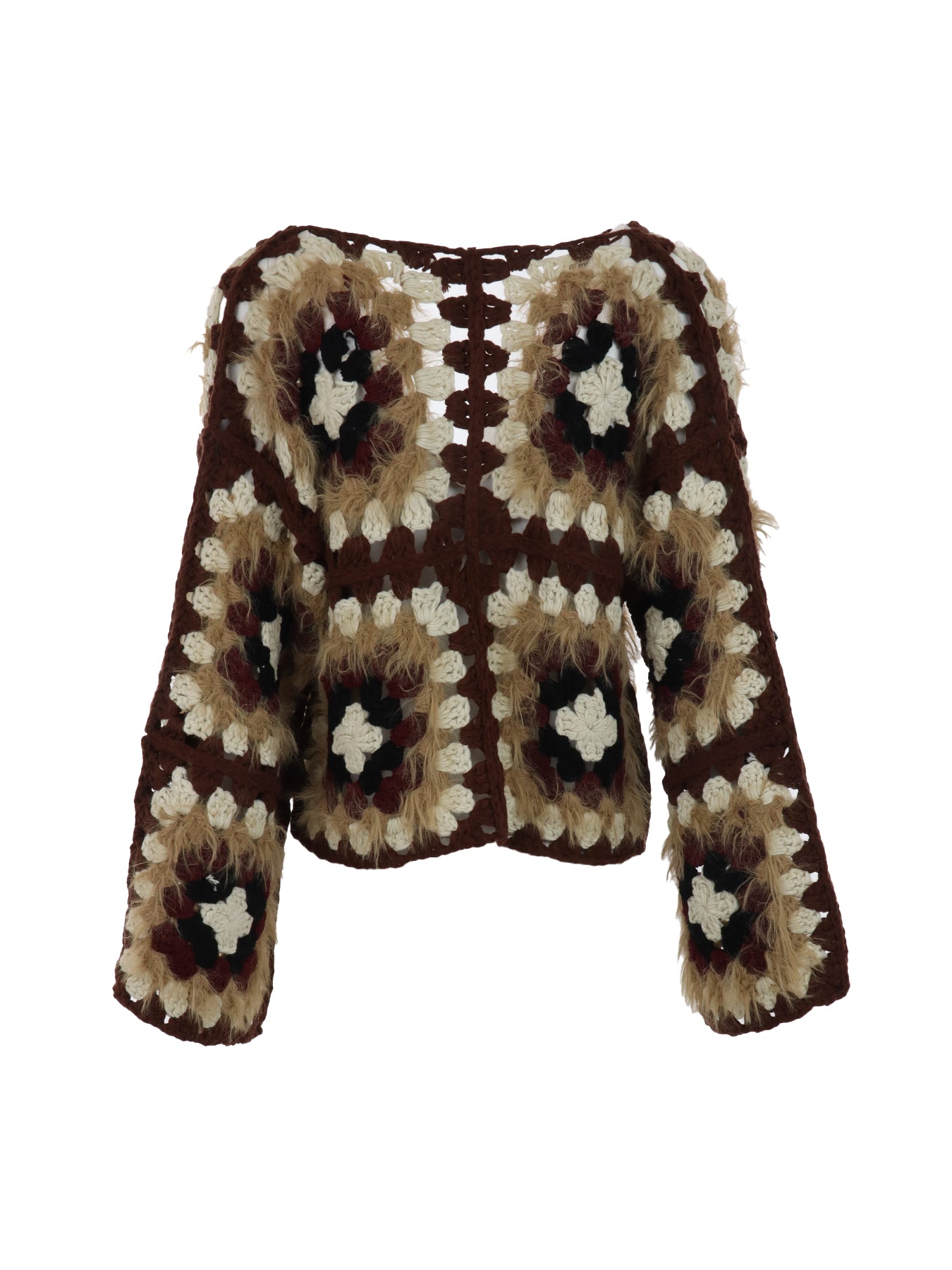 Gilet crochet café