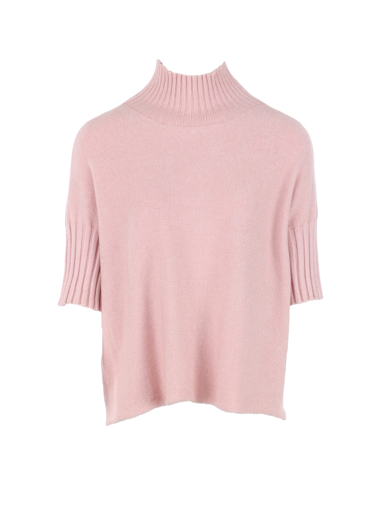 Pull Antonello Serio col montant rose