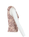 Top tulle/sequins nude Antonello Serio